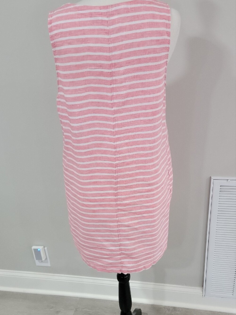 Sigrid Olsen Linen Striped Midi Dress - Picture 7 of 13